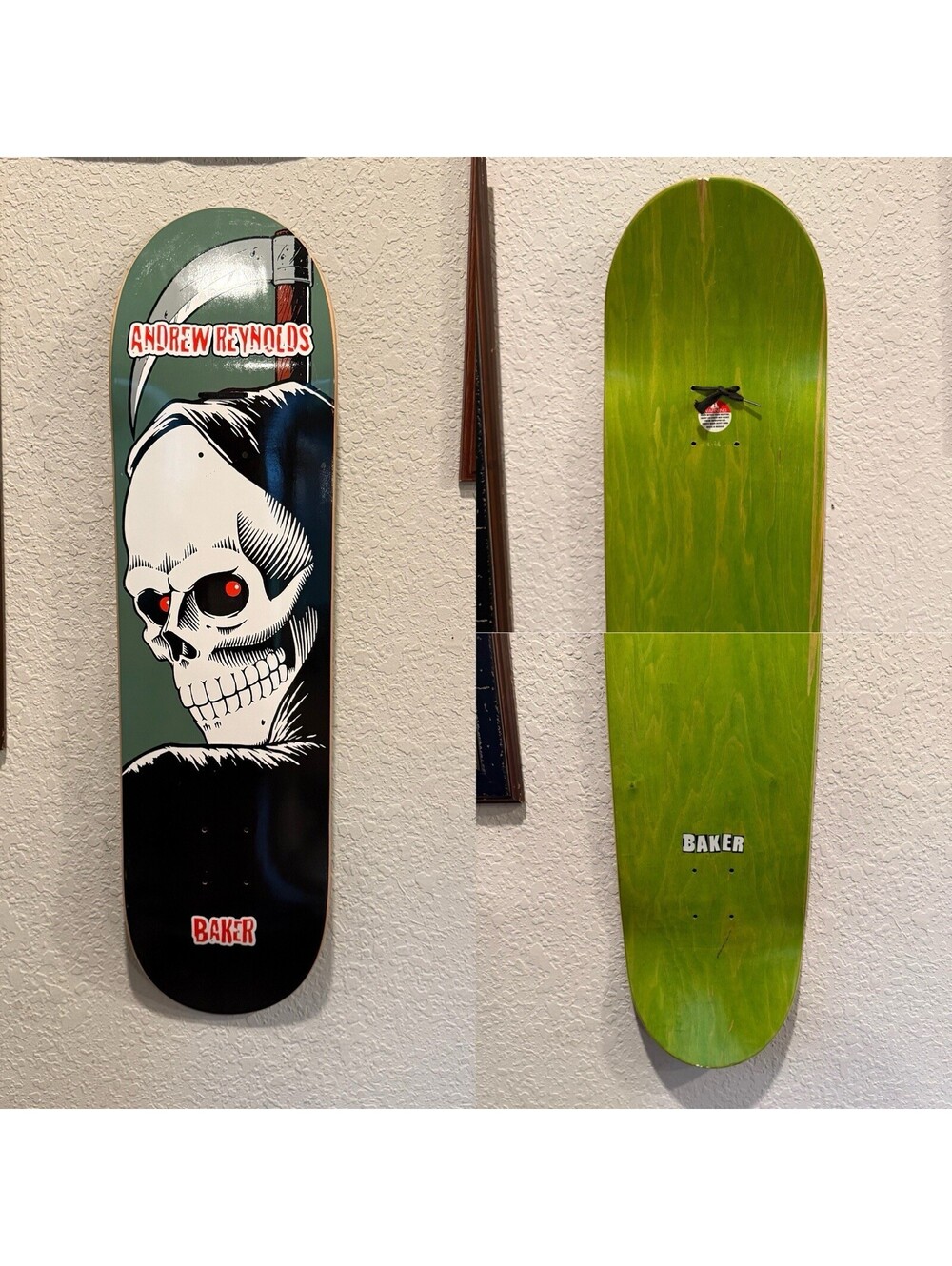 Andrew Reynolds RARE Reaper 1 Reissue Baker Skateboard Deck Birdhouse NEW 8.25
